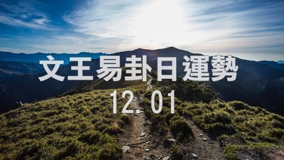 文王易卦【1201日運勢】求卦解先機