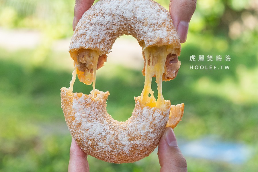 ▲▼ 台南大丸家手作炸雞甜甜圈。（圖／虎麗笑嗨嗨 提供）