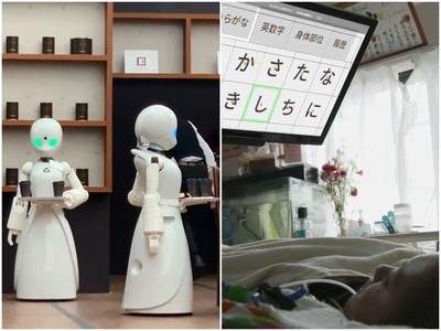 「機器人咖啡廳」送餐結帳都OK　全靠癱瘓在床的漸凍人用眼球遙控