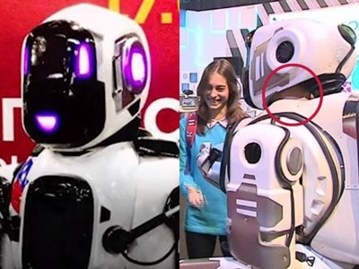 騙人！俄發表史上「最先進機器人」鏡頭放大…縫隙露出真人皮膚