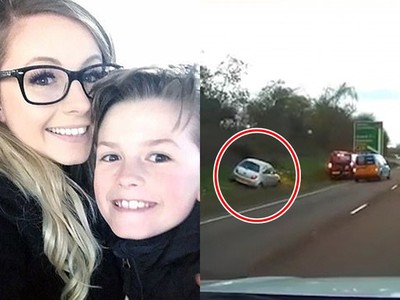 高速公路上「母癲癇發作昏迷」8歲童緊抓方向盤　淡定開警示燈踩剎車