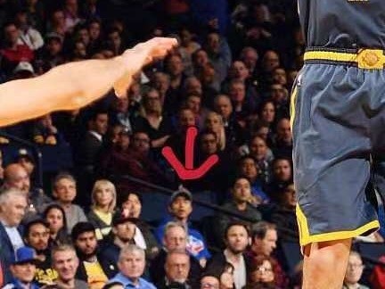▲粉絲看NBA捕捉孔劉在觀眾席！身旁是「情牽11年」的他。（圖／翻攝自IG／swallowyeung）
