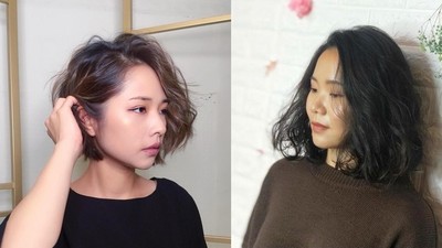 大旁分瀏海+水坡紋捲　四種甜美短髮打造「整形級小V臉」