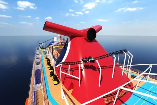 ▲美國嘉年華遊輪將推出海上雲霄飛車。（圖／Carnival Cruise Line）