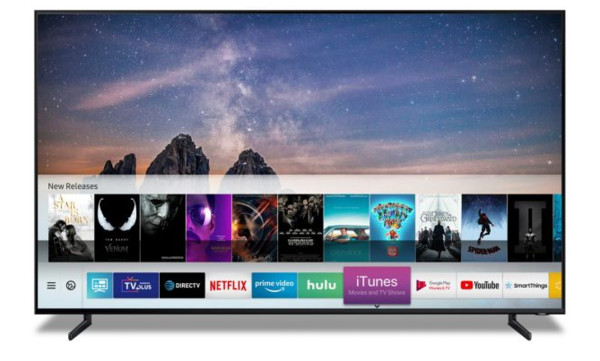 ▲▼蘋果6日宣布將與其競爭對手之一的南韓三星電子合作，未來三星智慧電視的用戶將能造訪蘋果的iTunes服務。（圖／翻攝美國三星官網）