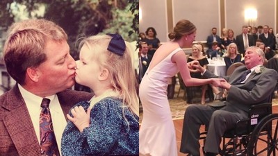 腦癌父與女兒的最後一支舞！新娘推著輪椅跳完　父細語：我很愛妳