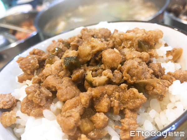 ▲▼肉燥飯以瘦肉居多。（圖／記者陳建竹攝）