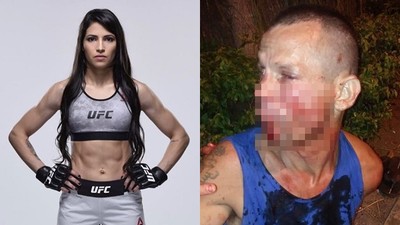 搶劫找上「UFC鋼鐵女」　巴西笨匪被2拳灌倒再絞首勒暈