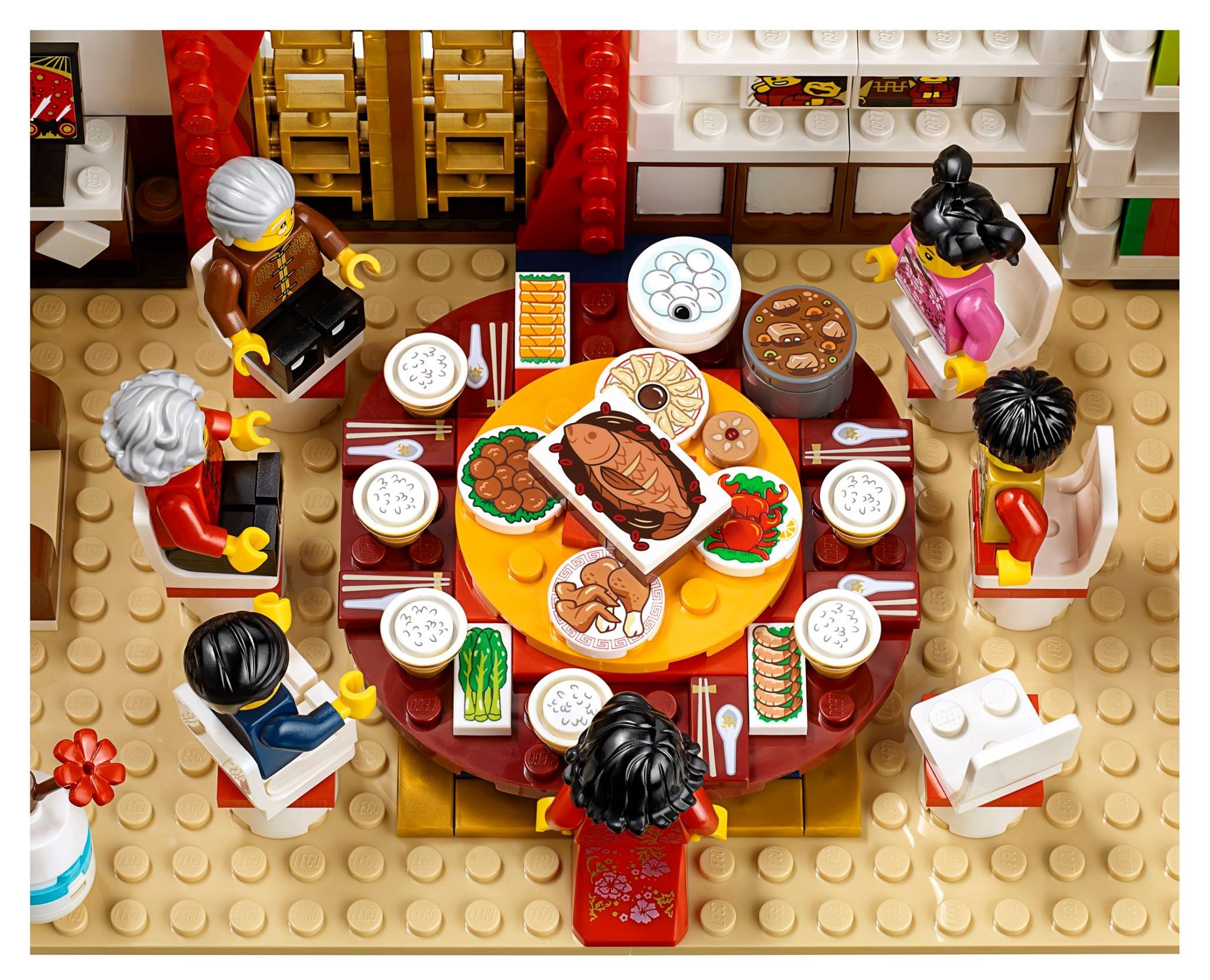 ▲新年樂高。（圖／翻攝自LEGO FB）