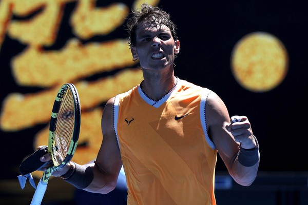 ▲▼納達爾(Rafael Nadal)2019澳網首輪獲勝。（圖／路透）