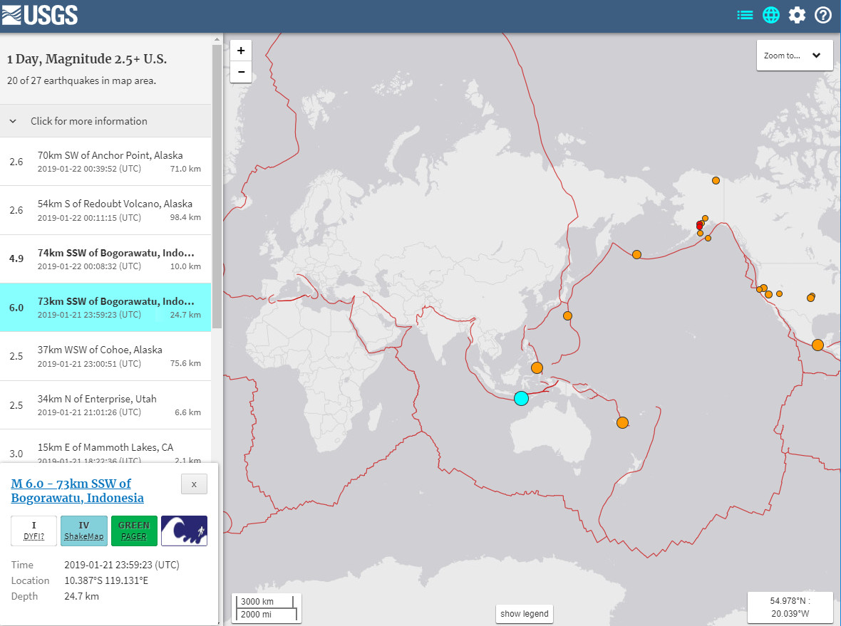 ▲▼印尼地震。（圖／翻攝自USGS）