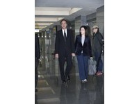 嚴凱泰追思音樂會，朱立倫、高婉倩。（圖／記者湯興漢攝）
