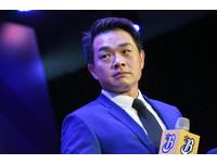 彭政閔引退記者會。（圖／記者林敬旻攝）
