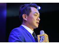 彭政閔引退記者會。（圖／記者林敬旻攝）