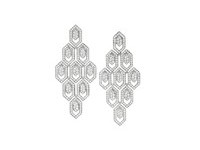 Serpenti Eyes On Me白K金鑽石耳環，約1,287,000元。