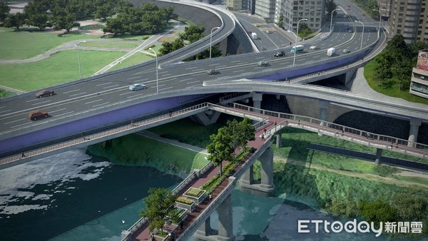 ▲▼中正橋改建工程完工模擬示意圖。（圖／北市府新工處提供）