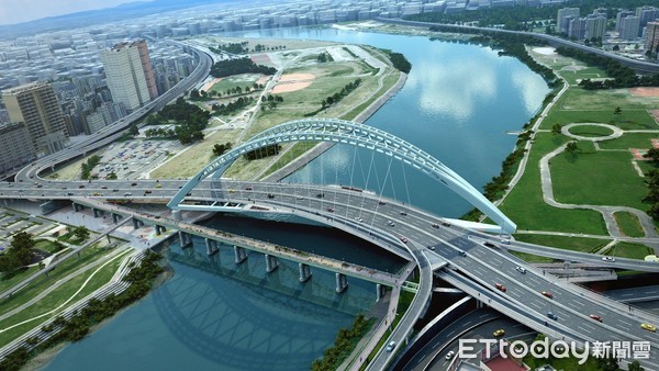 ▲中正橋改建工程完工模擬示意圖。（圖／北市府新工處提供）