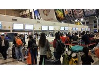 華航罷工小港機場狀況。（圖／記者賴君欣攝）