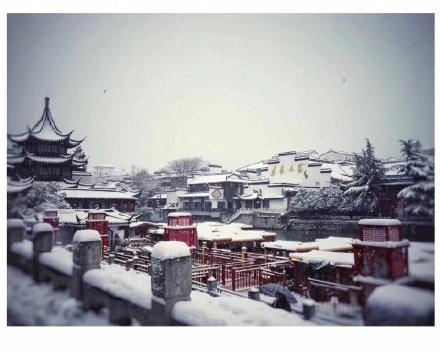 ▲▼南京降雪。（圖／翻攝微博）