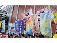 聲援機師工會罷工。（圖／記者呂佳賢攝）