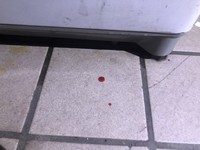 大李等10人見國中生們拿出西瓜刀嚇得趕緊逃竄，直到看見彩券行紛紛入內閃避，不過持道具槍的蕭姓男子背部已經被西瓜刀砍下，當場血流不止。