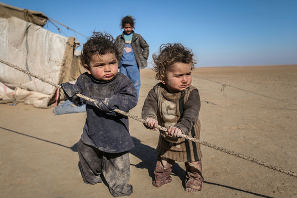▲▼敘利亞國內流離失所的兒童。（圖／路透）