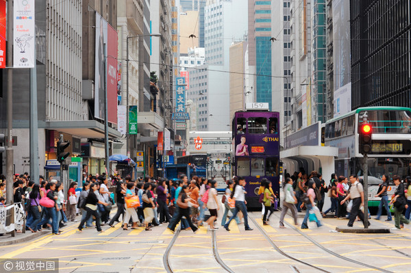 ▲▼ 香港,香港街頭,香港馬路,香港人,香港路人。（圖／視覺中國）