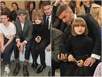 維多利亞（Victoria Beckham）17日舉行品牌時裝秀，全家出動力挺，包括大兒子布魯克林（Brooklyn）、二兒子羅密歐（Romeo）、小兒子克魯茲（Cruz）、女兒哈珀、老公貝克漢。