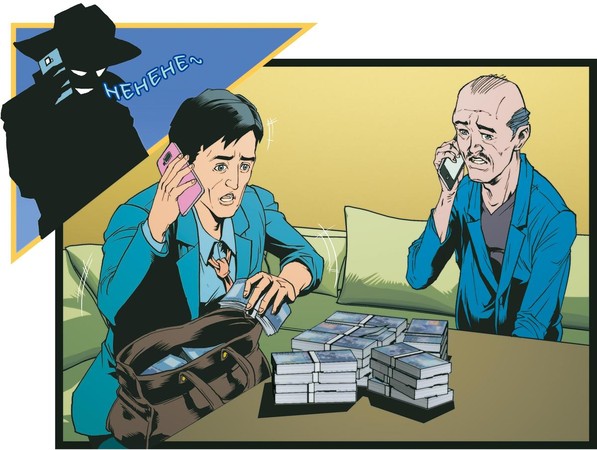 保持通話:小陳到被害人住家取款時,2人都與詐騙集團成員保持通話。