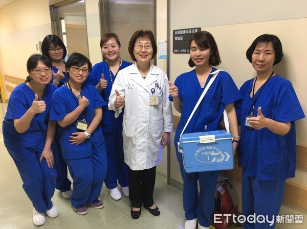 ▲台大醫院台灣國家眼庫團隊 。(圖/記者嚴云岑攝)