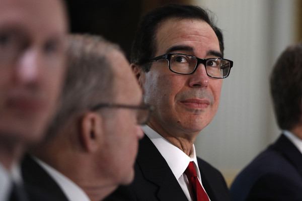 ▲▼ 中美貿易戰,美中貿易戰,貿易談判,美國財政部長梅努欽（Steven Mnuchin）。（圖／達志影像／美聯社）