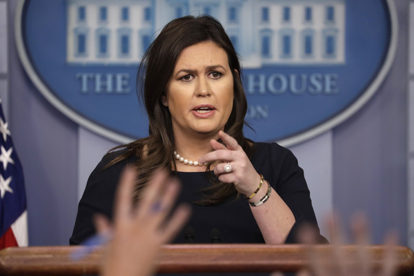 ▲▼ 白宮發言人桑德斯（Sarah Sanders）。（圖／達志影像／美聯社）