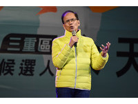 余天選前之夜造勢晚會，前行政院長游錫堃致詞致詞。（圖／記者林敬旻攝）