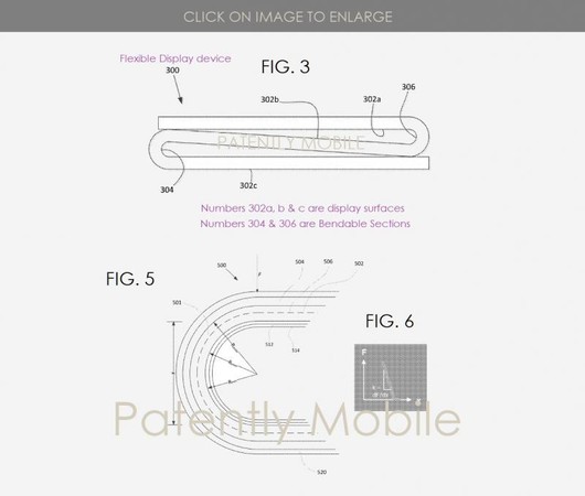 ▲▼外媒曝光Google摺疊螢幕新專利設計圖。（圖／翻攝自Patently Mobile）