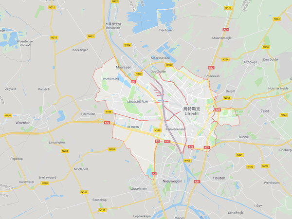 ▲荷蘭中部城市烏特勒支市18日發生槍擊事件。（圖／翻攝自Google Maps）