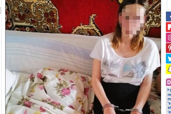 ▲▼烏克蘭狠母割喉女嬰。（圖／翻攝自Daily Mail）