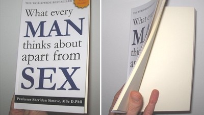 國外出書「男人腦子裡除了性在想什麼」　整本全白當筆記本超好用