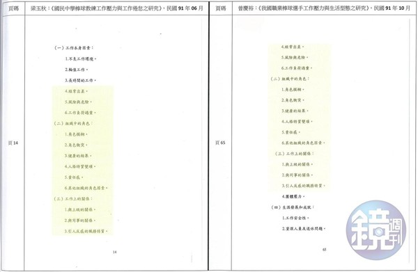 輔大教育學院院長曾慶裕的論文多處與妻子梁玉秋論文雷同。(讀者提供)4/9