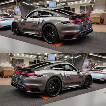 ▲▼ Porsche 911 Turbo工廠間諜照。（圖／翻攝自Instagram／t_schleicher）