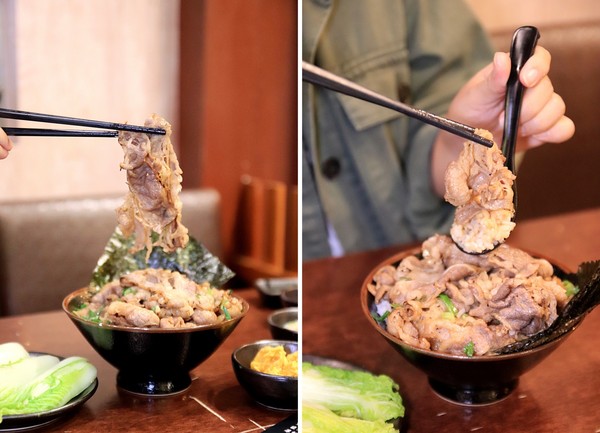 ▲台中日式丼飯餐廳　還有巨無霸雞腿排。（圖／規小孫提供）