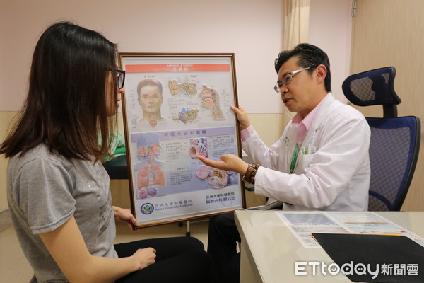 ▲▼梅雨季氣喘。(圖/亞洲大學附屬醫院提供)