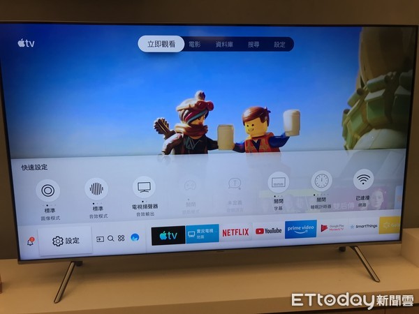 ▲三星宣佈旗下17款電視升級，可支援Apple TV。（圖／記者蔡惠如攝）