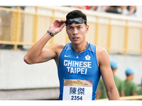 ▲▼台灣國際田徑公開賽,男子400公尺跨欄決賽,陳傑。（圖／記者季相儒攝）