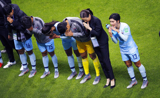 ▲2019世界盃女足，泰國女足賽後落淚。（圖／達志影像／美聯社）