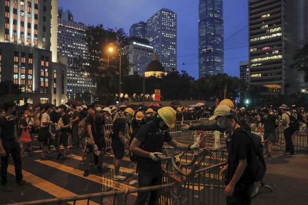 ▲▼6月12日，香港反送中示威。（圖／達志影像／美聯社）