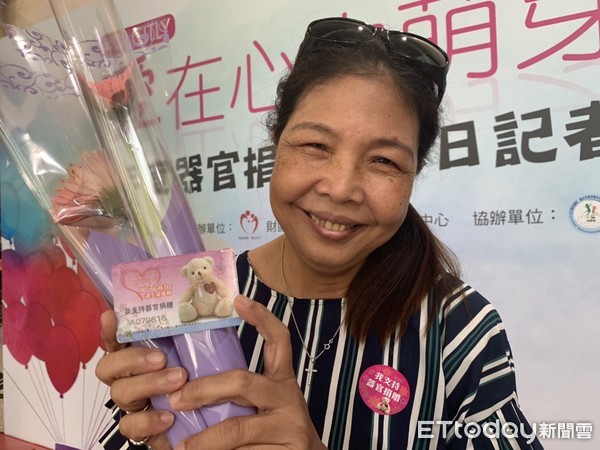 ▲器捐者周劭祈母親趙惠音。(圖/記者嚴云岑攝)