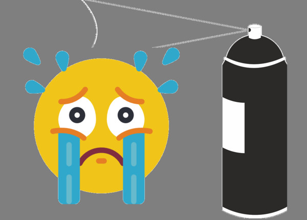 ▲▼胡椒噴罐流淚。(圖/記者謝承恩製圖)