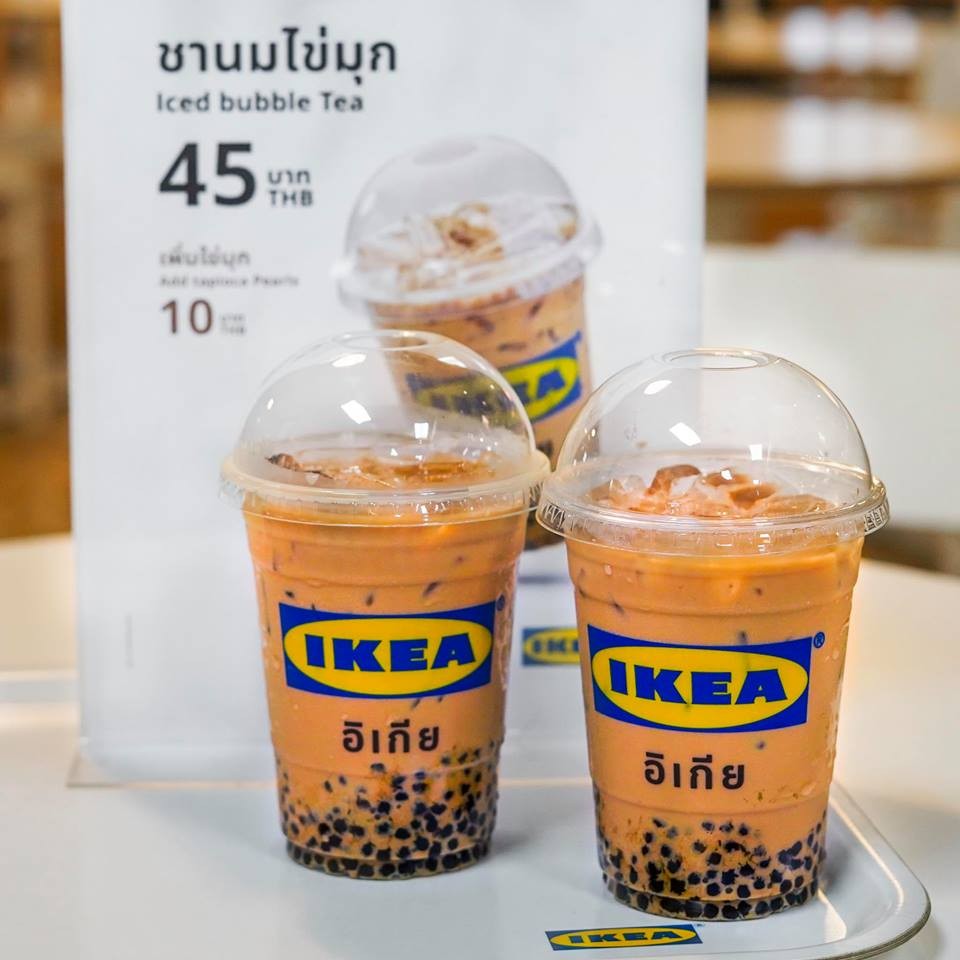 ▲▼泰國IKEA推出珍珠泰奶。（圖／翻攝自Facebook／AK泰國Let`s go）