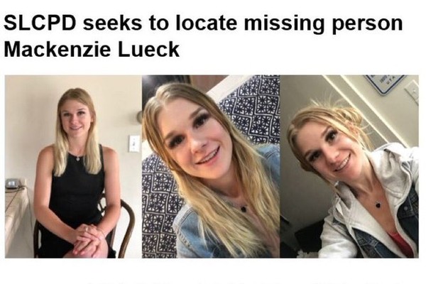 ▲▼美國女大生Mackenzie Lueck失蹤。（圖／翻攝自推特／SLC Police Dept.）