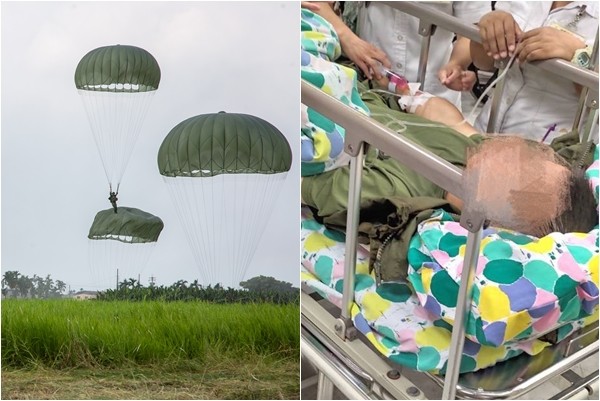 ▲▼傘兵墜落意外。（合成圖／民眾提供、記者季相儒攝）